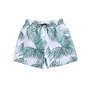 Pantalones cortos de verano para hombre, estilo chino, con estampado floral frontal, de punto, con cordón, de seda helada, a la moda, holgados e informales. - Product Image 1