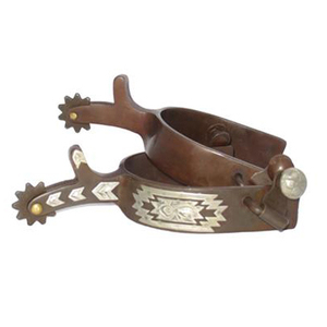 Espuelas Vaqueras Antiguas Occidentales con Detalles Decorativos de Latón y Cascabeles de Acero Inoxidable Negro TM STARTECH - Product Image 3