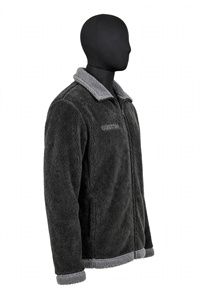 Veste polaire Sherpa tendance à fermeture éclair intégrale, manteau Teddy décontracté et chaud à col montant pour homme, vente en gros de vêtements d'extérieur - Product Image 2