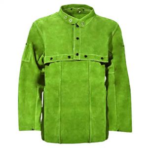 Best Performance Cowhide Split Leather Welding <b>Jacket</b> Abrasion Heat and <b>Spark</b> Resistant Body Protection Welders Safety <b>Jacket</b> - Product Image 5