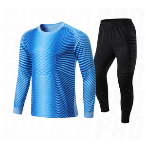 Uniformes de Fútbol Personalizados en Blanco, 100% Poliéster, Secado Rápido, Transpirable, Camiseta de Fútbol Morada, Kit de Portero para Hombre, Ligero - Product Image 1