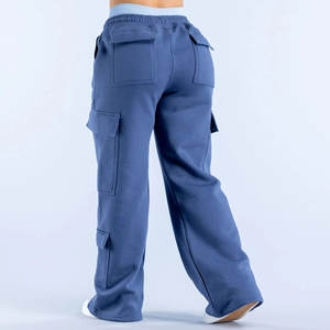 Pantalones Cargo de Invierno para Mujer, Cintura Elástica, Transpirables, Corte Regular, Estilo Urbano, con Bolsillos y Logotipo Personalizado - Product Image 5