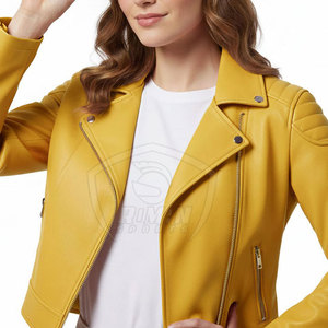 Veste en cuir pour femme automne-hiver, meilleure qualité, veste en cuir pour femme la plus vendue, prix bas, veste en cuir véritable pour femme - Product Image 6
