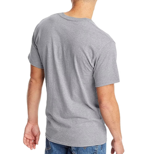 เสื้อยืดผู้ชายสีเทาคลาสสิก ผ้าฝ้าย ทรงปกติ เรียบง่าย สวมใส่สบาย เหมาะสำหรับทุกวัน ใส่ได้ในฤดูร้อน เสื้อยืดคอกลมแบบพื้นฐาน - Product Image 3