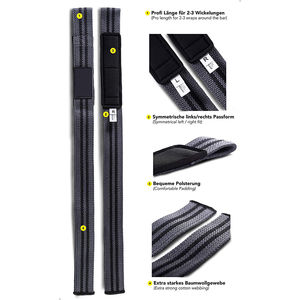 Muñequeras de Neopreno Premium Personalizadas, Correas de Levantamiento Ajustables Antideslizantes Unisex, Bolsa de Transporte, Soporte Profesional para Muñecas - Product Image 6