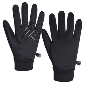 Gants de course pour hommes écologiques, imperméables, compatibles écran tactile, athlétiques, respirants, élégants, à doigts complets, ultra-fins pour l'hiver - Product Image 1