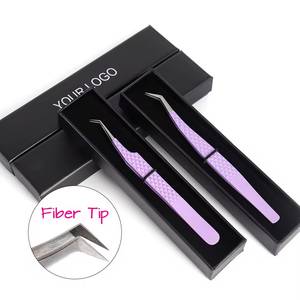 Juego de Pinzas Quirúrgicas Rosadas para Pestañas Morje MS-ET-0007, Herramientas de Acero Inoxidable de Precisión con Punta de Fibra de 10 mm, Empaque en Caja con Logotipo Personalizado - Product Image 5