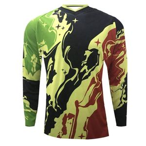 Jersey de Motocross con Logotipo Personalizado, Ropa de Carreras de Motos, Transpirable, de Poliéster, de Secado Rápido, Manga Larga, Ropa Deportiva al por Mayor - Product Image 3