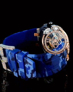 Reloj de pulsera artesanal con diamantes de moissanita para hombre, con brazalete de piedras VVS y pavé completo - Product Image 5