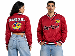 Custom College Windbreaker Spirit Satin Pullover <b>Jacket</b> Team Warm Up Top Embroidered Patch OEM Manufacturer Men's <b>Jackets</b> - Product Image 3