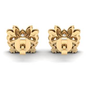 REYES Pendientes de Diamantes Cultivados en Laboratorio HPHT de Alta Calidad en Oro Sólido de 14K con Cierre de Rosca para Mujer, Joyería Brillante para Regalo de Compromiso - Product Image 4