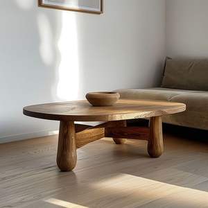 Table basse en bois moderne et confortable pour une assise décontractée dans le salon, offrant une surface pratique et élégante - Product Image 5