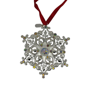 3D Metal Snowflake Christmas <b>Tree</b> <b>Ornament</b> Hanging Holiday Decoration Wholesale - Product Image 6