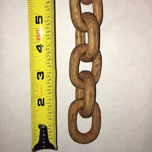 Maillons de chaîne ronds en bois poli, écologiques et faits à la main, pour la décoration intérieure et les projets de bijouterie artisanale - Product Image 1