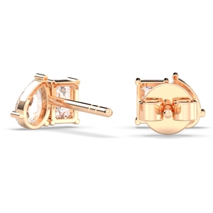 REYES Precio al por mayor Pendientes de tuerca con moissanita de 0.82 quilates y cierre de rosca en oro macizo de 14K con baño de rodio, joyería fina para mujer - Product Image 4