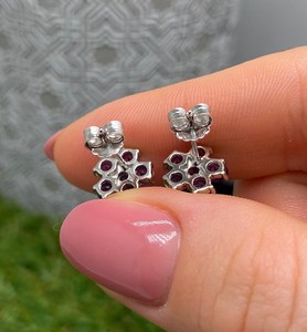 Natural Amethyst <b>Earrings</b> 925 Sterling <b>Silver</b> Gold Plated Handmade Fine Jewelry Women's Anniversary Gift - Product Image 6