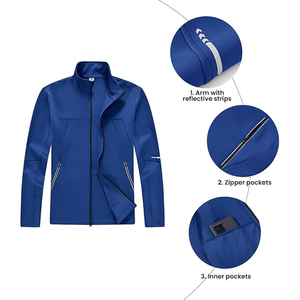 Conjunto Deportivo para Hombre, Tendencia de Invierno, Nueva Temporada, Logotipo Personalizado, Corte Regular Informal, Color Sólido, Transpirable, de Secado Rápido, para Correr - Product Image 3