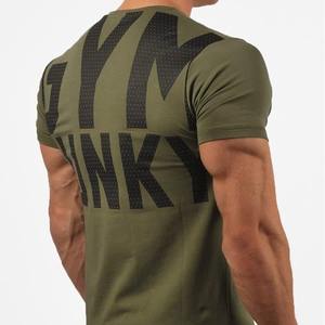 เสื้อยืดไซส์ใหญ่ขายส่งคุณภาพสูง เสื้อยืดออกกำลังกายผู้ชาย เสื้อผ้ากีฬาผู้ชาย เสื้อยืดวิ่งผ้าฝ้ายผสมสแปนเด็กซ์สั่งทำได้ - Product Image 2