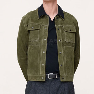 Wholesale Men <b>Trucker</b> <b>Jacket</b> Custom Logo Casual Fashion Everyday Look Outerwear Street Style - Product Image 3