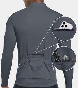 เสื้อเจอร์ซีย์ปั่นจักรยานเสือภูเขาแบบมีซิปครึ่งตัว ระบายอากาศได้ดี สำหรับฤดูร้อน เหมาะสำหรับ MTB BMX MX Dirt Bike ขี่ออฟโรด แข่งรถ  พร้อมโลโก้สั่งทำพิเศษ สำหรับผู้ชาย - Product Image 2