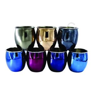 Mules de Moscou en acier inoxydable de couleurs assorties pour les tasses et les verres de soirée de sublimation de cocktail - Product Image 1