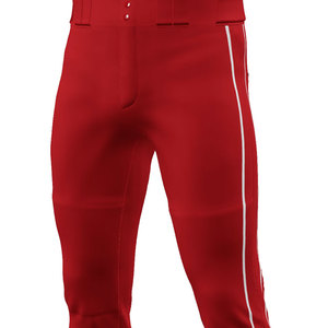 Wholesale Men's Baseball Uniform Plain Red Button <b>Down</b> Jersey Shirts Matching Solid <b>Pants</b> Set Soft Breathable Teamwear Clothing - Product Image 6