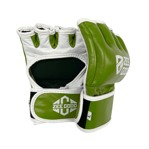 High Quty Custom Logo Mma Gloves 8oz <b>Half</b>-Finger Pu Leather Training Fight Sparring Gloves Wholesale Customized Size - Product Image 4
