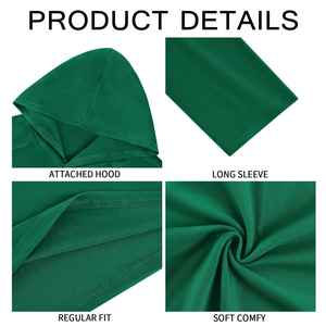 Sudadera con Capucha Cruzada Premium para Hombre, Elástica, Absorbente de Humedad, Personalizable, con Capucha Ajustable, para Deporte, Gimnasio y Fitness - Product Image 2
