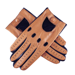 Gants de sport classiques unisexes en cuir véritable haut de gamme, tactiles, thermiques, écologiques, respirants, doux et antidérapants en soie - Product Image 6
