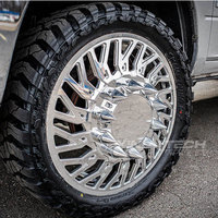 Jantes chromées personnalisées XINTECH pour camions – Vente en gros – 6x135 6x139.7 8x170 20 22 24 26 pouces – Jantes à écrous à pointe pour Ford F250 F350