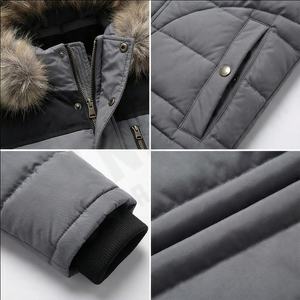 Oem Parka utilitaire rembourré en coton à col montant personnalisé pour hommes Toile saison d'hiver Doudoune pour hommes Mode masculine - Product Image 4