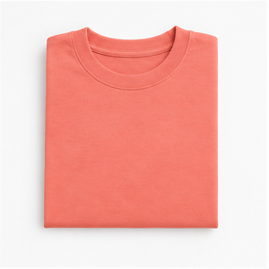 Camiseta de Manga Corta para Hombre, Cuello Redondo, Oversize, de Algodón Viscosa Coral Suave, Personalizada, MTS-OVR-0048 - Product Image 5