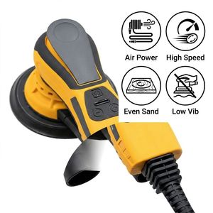 Ponceuse électrique silencieuse sans balais de 6 pouces, 350 W, vitesse variable 4000-10000 tr/min, tampon auto-agrippant, cordon de 5 m pour la réparation de cloisons sèches et de carrosseries automobiles - Product Image 4