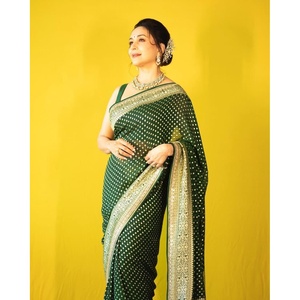 TRENDING KANJIVARAM <b>SILK</b> WEAVING WORK SAREE WITH UNSTITCHED BLOUSE <b>GREEN</b> - Product Image 1