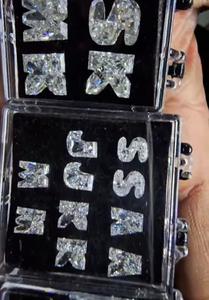 Diamantes de laboratorio pulidos brillantes con forma de alfabeto, de 0.15 ct a 5 ct, y todos los alfabetos disponibles bajo pedido personalizado. - Product Image 2