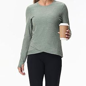 Camisetas Deportivas de Compresión Alta para Mujer, de Secado Rápido, Manga Larga, para Entrenamiento en Gimnasio y Running - Product Image 2