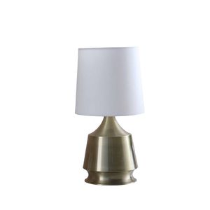 Lampada da Tavolo Ellis in Metallo Ottone Anticato da 14 Pollici - Product Image 1