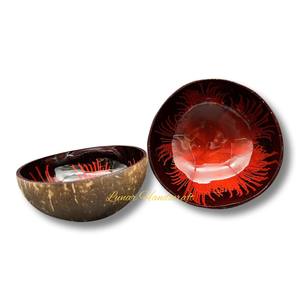 Cuenco de coco de marca artesanal local duradero, lacado de alta calidad de fábrica de Vietnam, colorido y al mejor precio - Product Image 3