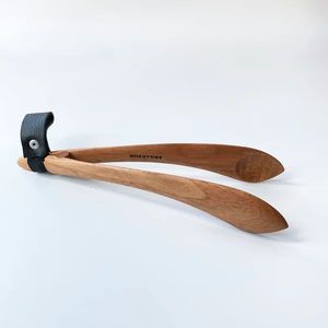 Pince à pain en bambou, accessoires de cuisine, pince à salade, pince à toast en bois - Product Image 5