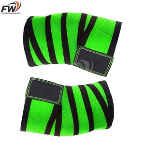 ผ้าพันเข่าคุณภาพสูงแบบ OEM สำหรับฟิตเนส สายรัดเข่าแบบยืดหยุ่นสำหรับสควอท ผ้าพันเข่าแบบทนทาน - Product Image 5