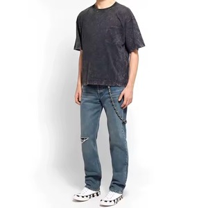 เสื้อยืดผู้ชายแขนสั้นผ้าฝ้าย 100% ระบายอากาศได้ดี คุณภาพสูง ขายส่ง เสื้อยืดสีขาวเรียบๆ รับสกรีนลายแบบซับลิเมชั่น - Product Image 1