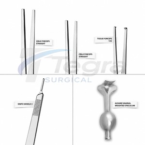 ชุดเครื่องมือผ่าตัดทางนรีเวชและศัลยกรรมทรวงอก 9 ชิ้น คุณภาพพรีเมียม ผลิตจากเหล็กกล้าไร้สนิมเยอรมัน แบบใช้ซ้ำได้ สำหรับการผ่าตัดช่องคลอดและผ่าตัดเปิดหน้าท้อง - Product Image 4