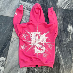 Sudaderas con Cremallera de Diseño Personalizado, Unisex, Estilo Urbano, Algodón, Felpa Francesa, Transpirables, Corte Regular, Logotipo Frontal Personalizado - Product Image 2
