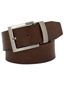 High Quality Genuine Cow Hide Men's Belt Brown Black Vintage Square Custom Length Steel Buckle Waterproof Durable 3.8CM Width - Product Image 5