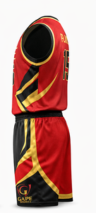 Conjunto de Camiseta y Pantalones Cortos de Baloncesto con Diseño Personalizable, Sin Mangas, 100% Algodón, Uniforme Deportivo para Adultos Unisex - Product Image 4
