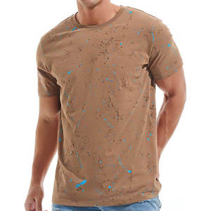เสื้อยืดพิมพ์ลายตามสั่งสำหรับผู้ชาย เสื้อผ้าสตรีทแวร์ น้ำหนักเบา ทนทาน แห้งเร็ว แขนสั้น เสื้อยืดผู้ชาย - Product Image 2