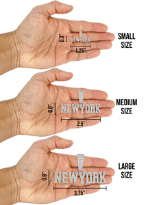 Colgante de Hip Hop con Moissanita, Personalizado con Letra Inicial, Chapado en Plata 925, Colgante de Moissanita para Hombre, Estilo Rapper, Brillante - Product Image 3