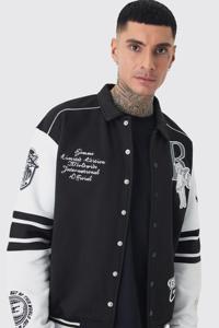 Custom Quality Design Men's Letterman Varsity Bomber Jacket with Front Logo Winter Streetwear 100% <b>Wool</b> Windproof <b>Quilted</b> - Product Image 4