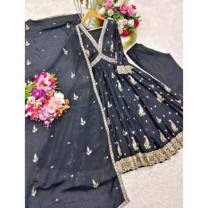 Conjuntos Modestos de Diseño Aliya-Cut, Pantalones Elegantes y Hermoso Dupatta con Vestido Elegante - Product Image 1