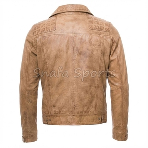 New Breathable Latest Design Men Fashionable Jacket 2026 High Quality Male Best Design Personalized Leather Jackets - Product Image 2